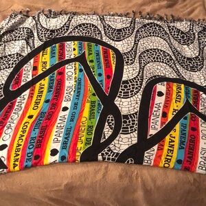 Colorful Brazil Themed Scarf